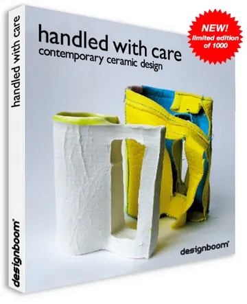 Copertina di «Handled with care. Contemporary ceramic design», designboom